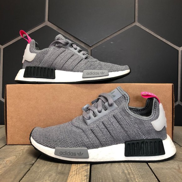 pink and grey nmds